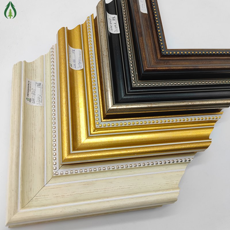 Guancheng European Gold Black Plastic Ps Picture Frame Set Wall Hanging Photo Stick Set Material