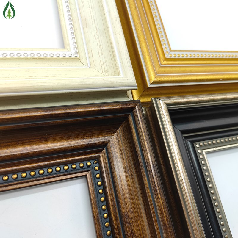Guancheng European Gold Black Plastic Ps Picture Frame Set Wall Hanging Photo Stick Set Material