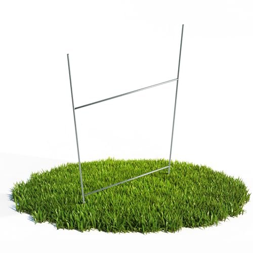 H Frame Wire Stakes 20 x10 inch 9 Gauge Galvanized Wire -Yard Sign Stakes Fit for 4mm, 5mm Corrugated Signs