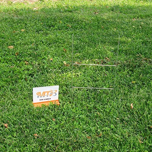 H Frame Wire Stakes 20 x10 inch 9 Gauge Galvanized Wire -Yard Sign Stakes Fit for 4mm, 5mm Corrugated Signs