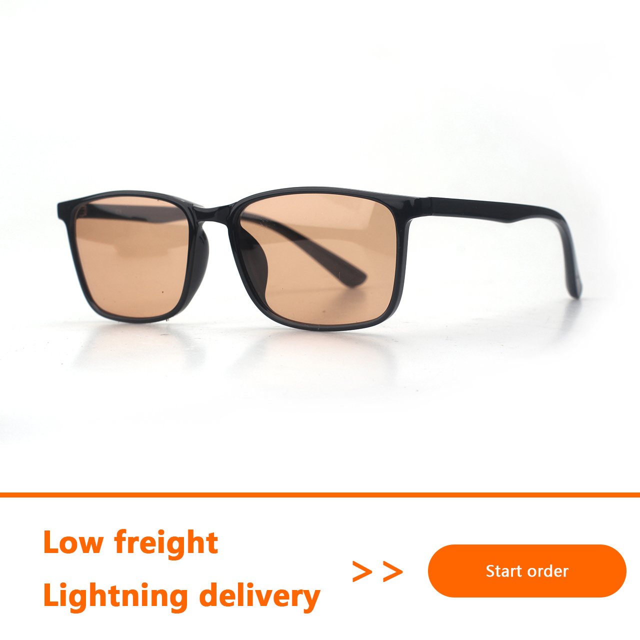 New High Quality FL41 Brown Lens Eyeglasses Unisex Optical Frame Fashion Design Custom Migraines Anti Blue Light Glasses
