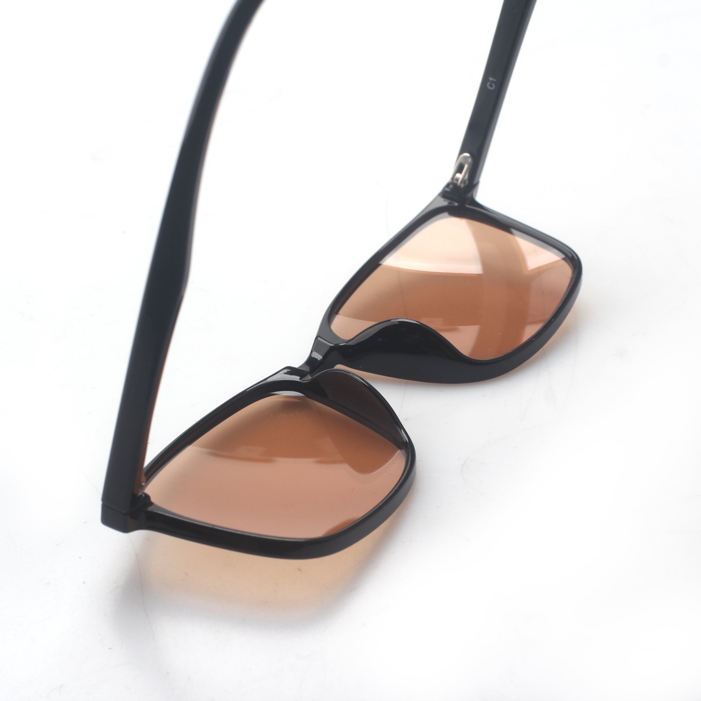 New High Quality FL41 Brown Lens Eyeglasses Unisex Optical Frame Fashion Design Custom Migraines Anti Blue Light Glasses