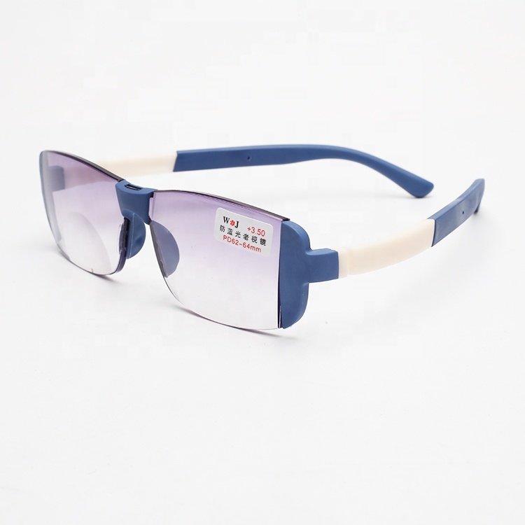 Fashionable Designer Ultralight Optical Frame Custom Logo TR90 Anti Blue Progressive Multifocal Lens Reading Glasses