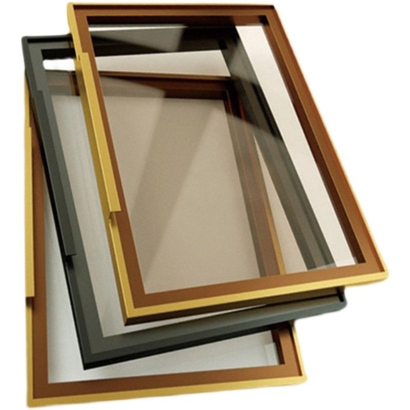 OEM Custom Aluminium Metal Framed Mirror Bathroom Vanity Mirror Frame