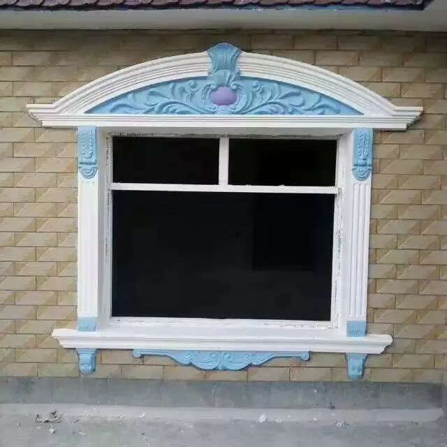 RF plastic window moulding Plastic exterior decorative concrete window frame moldings cement door trim mold for sell