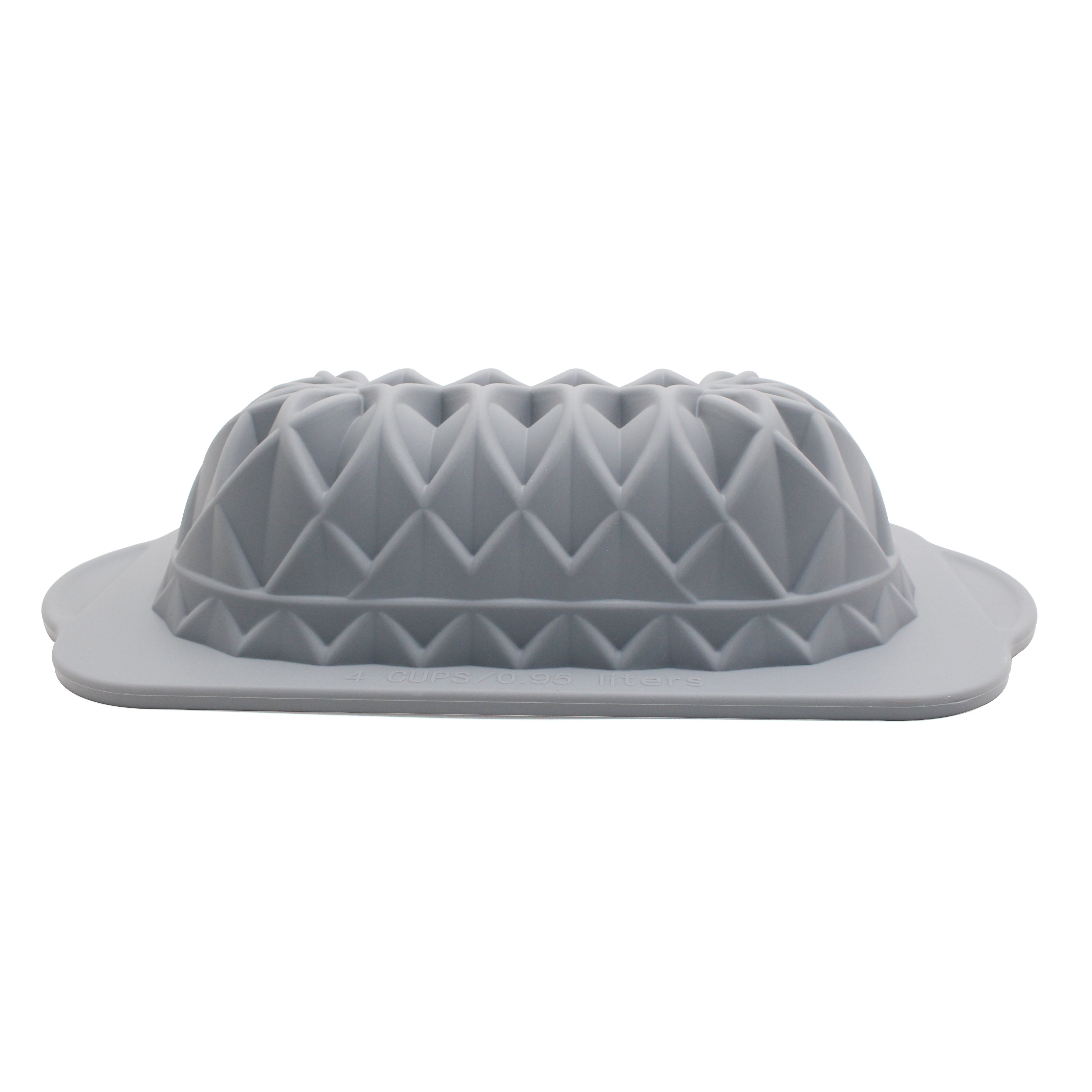 Small Two-Tone Nonstick Lotus Loaf Pan Easy to Use Hard Frame Baking Dish for Cake Dishwasher and Microwave Safe
