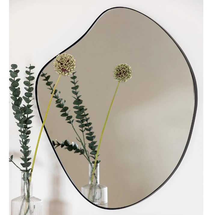 Black Metal Moulding Big Wall Decorative Mirrors for Home Decor