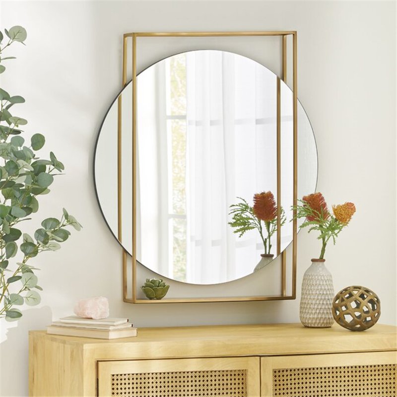 Black Metal Moulding Big Wall Decorative Mirrors for Home Decor