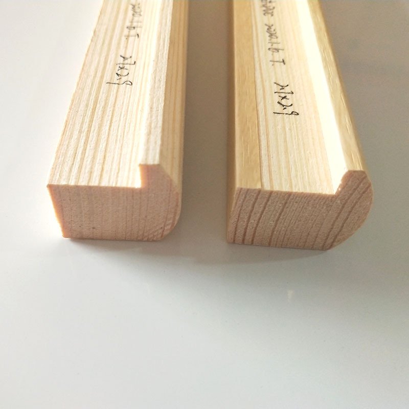 Factory Wholesale Custom Size Home Decoration Wall Hanging Pine Wooden Picture Frame Mouldings