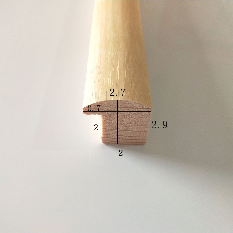 Factory Wholesale Custom Size Home Decoration Wall Hanging Pine Wooden Picture Frame Mouldings