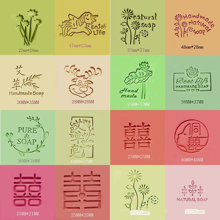 Custom LOGO DIY Soap Making Supplies Handmade Soap Mould Stamps Personalized Signature Pattern Seal Resin Material Special Offer