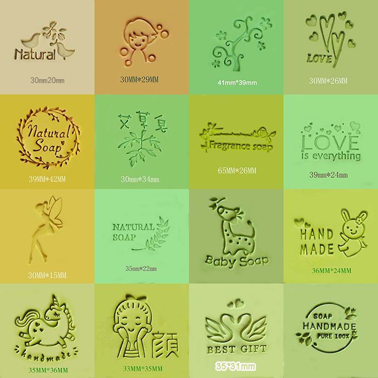 Custom LOGO DIY Soap Making Supplies Handmade Soap Mould Stamps Personalized Signature Pattern Seal Resin Material Special Offer