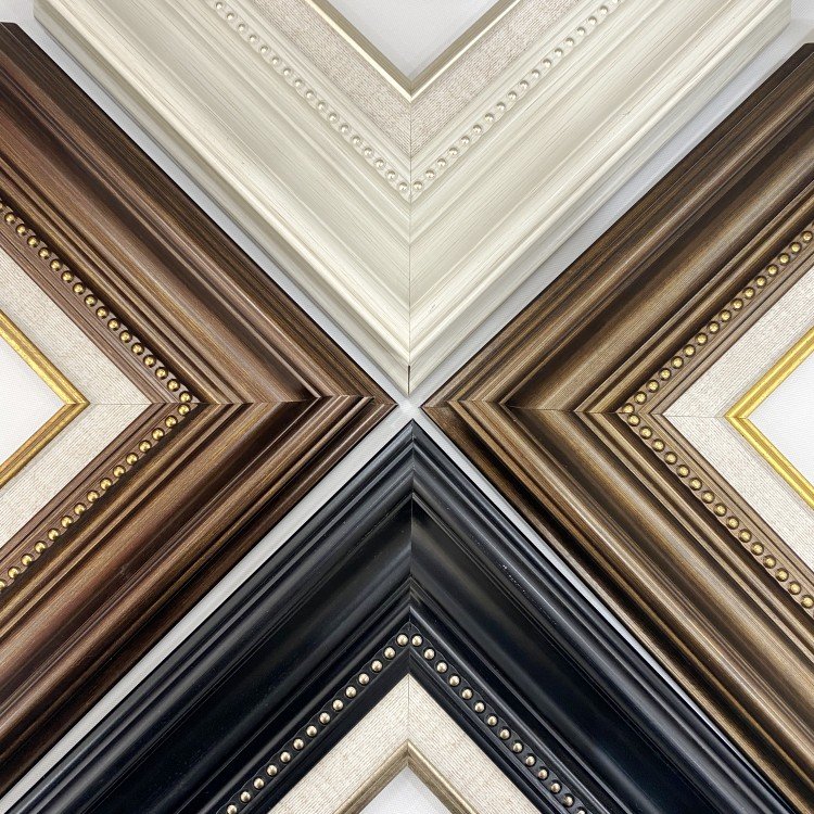 Wholesale modern art decor photo frame PS picture mirror frame moulding