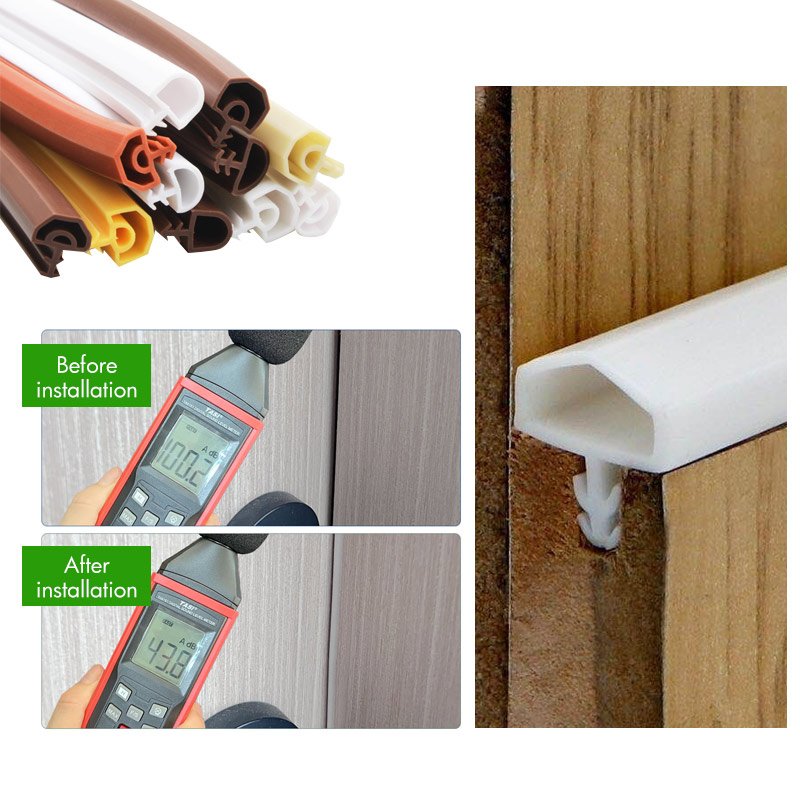TPE silicone rubber sealing all size weatherstrips for door window frame gasket seal strip for door t slot type