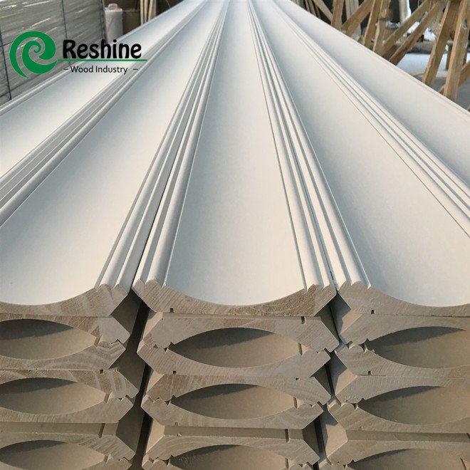 White Primed Wood Crown Moulding