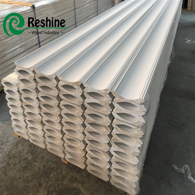 White Primed Wood Crown Moulding