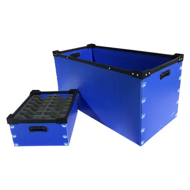 Excellent Factory Sale Welldon Customized Size Shape Color PP Corrugated Plastic Box With Frame For Transportation Packaging