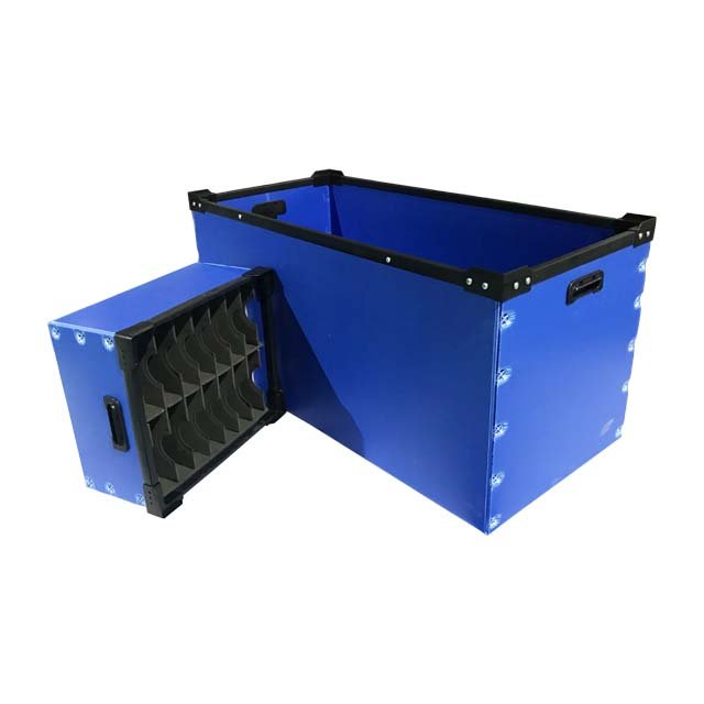 Excellent Factory Sale Welldon Customized Size Shape Color PP Corrugated Plastic Box With Frame For Transportation Packaging