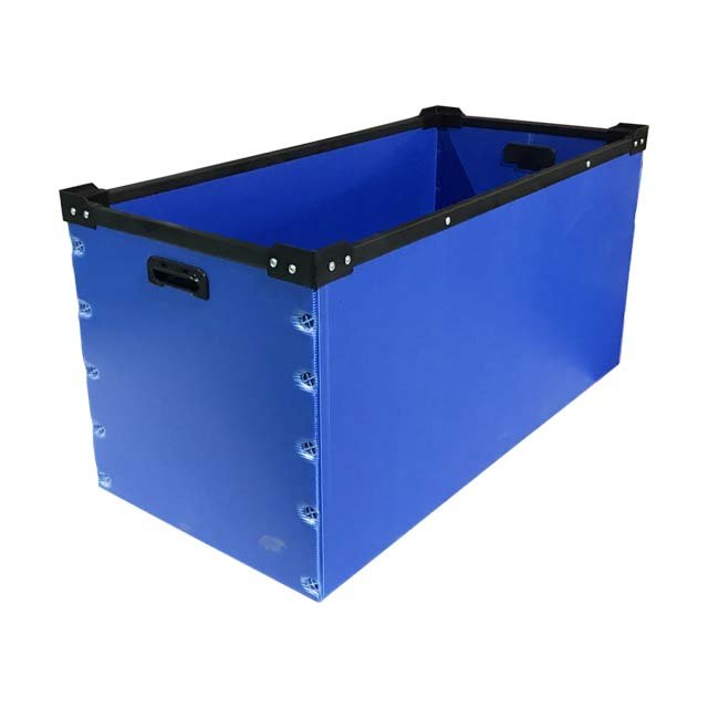 Excellent Factory Sale Welldon Customized Size Shape Color PP Corrugated Plastic Box With Frame For Transportation Packaging