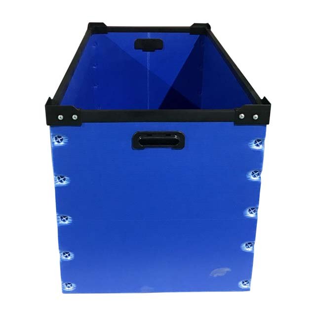 Excellent Factory Sale Welldon Customized Size Shape Color PP Corrugated Plastic Box With Frame For Transportation Packaging