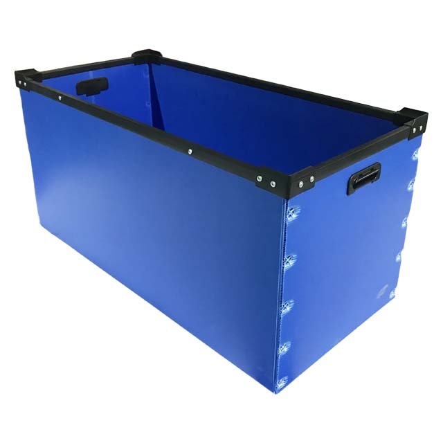 Excellent Factory Sale Welldon Customized Size Shape Color PP Corrugated Plastic Box With Frame For Transportation Packaging