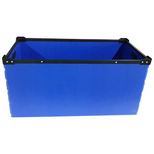 Excellent Factory Sale Welldon Customized Size Shape Color PP Corrugated Plastic Box With Frame For Transportation Packaging