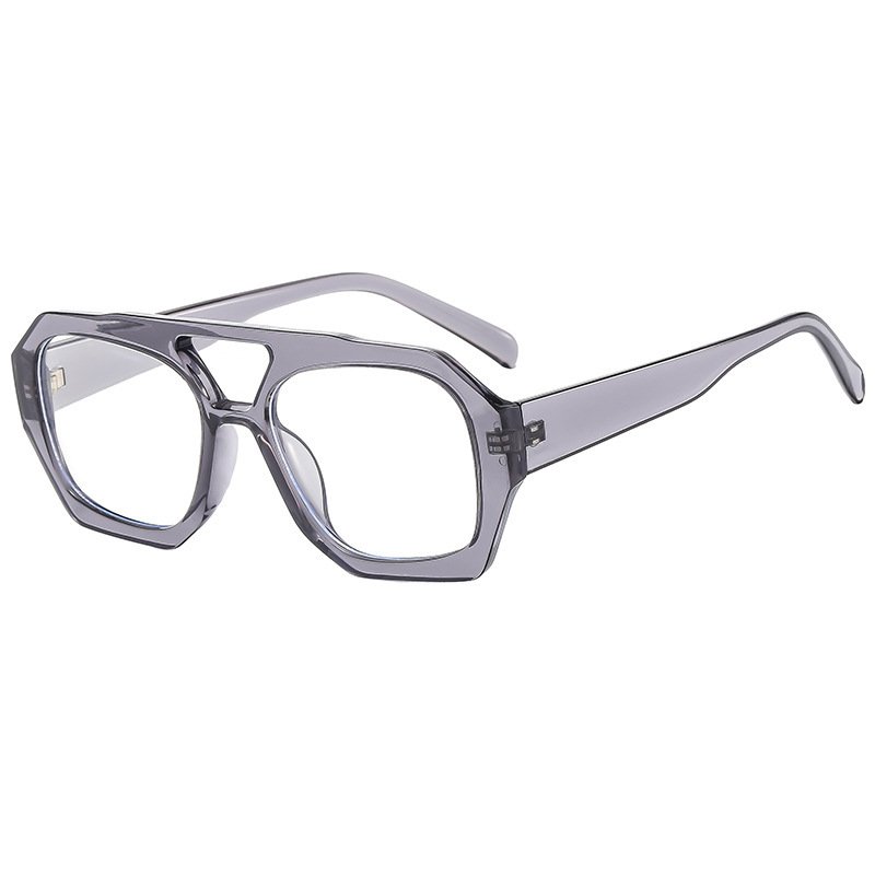 Retro Sunglasses Unisex Fashion Sunglasses Newest Women Irregular Double Bridge Sunglasses 2024