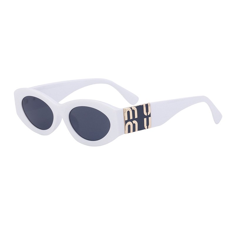 Classic Retro INS Hot Sunglasses Unisex High Quality UV400 PC Frame Available in White and Red Shades for Ladies and Men