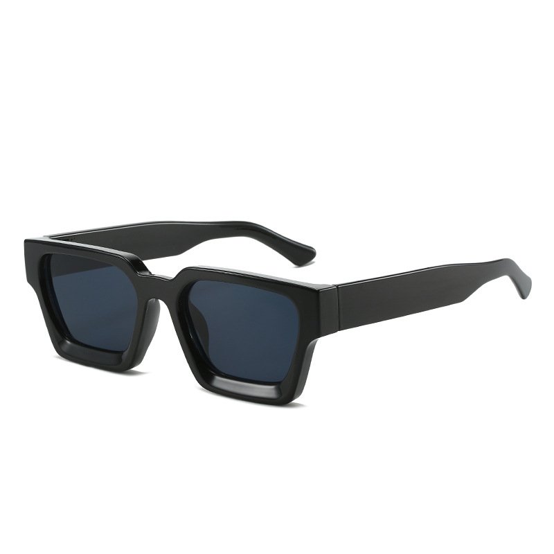 New European and American thick frame sunglasses trendy box stylish large frame sunglasses