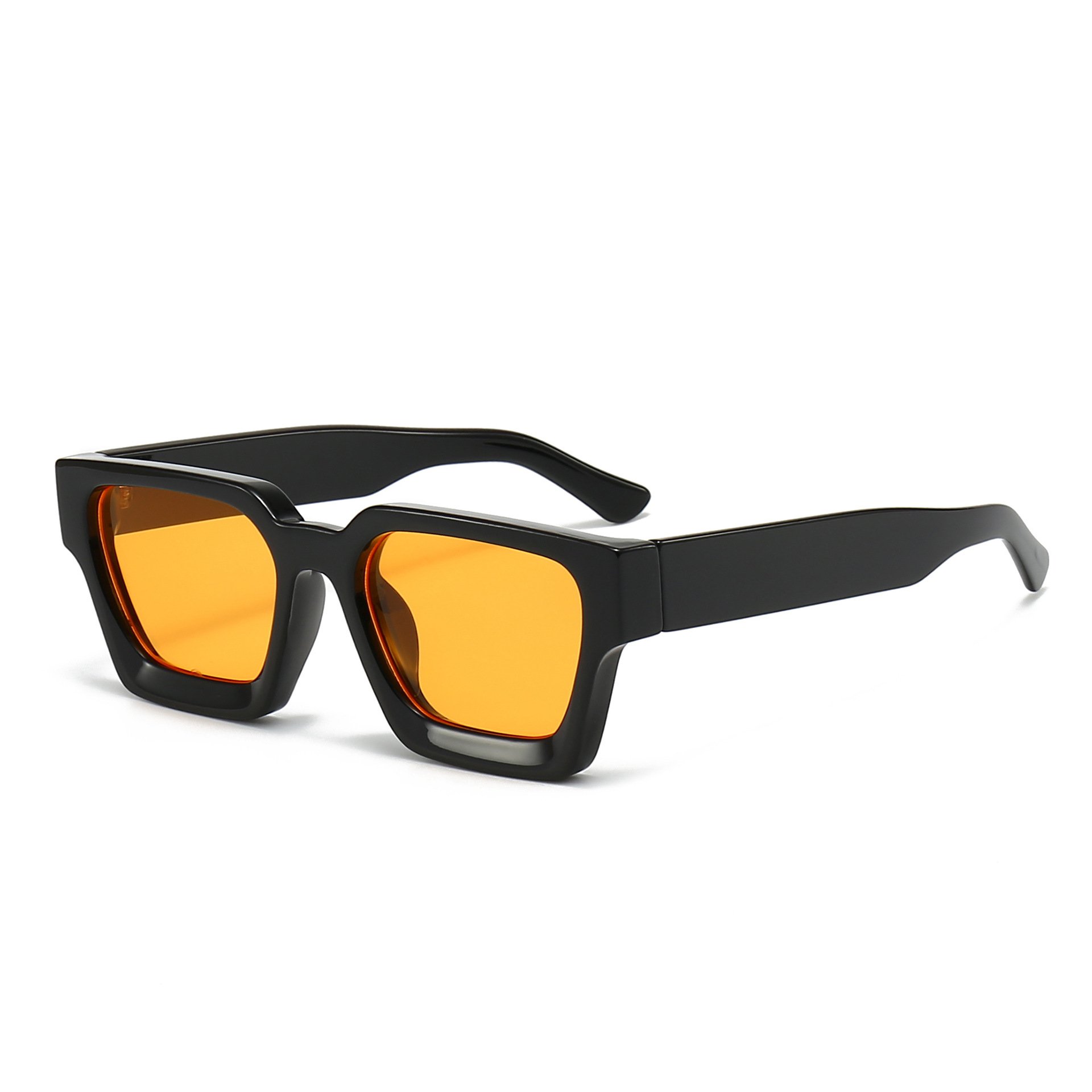 New European and American thick frame sunglasses trendy box stylish large frame sunglasses