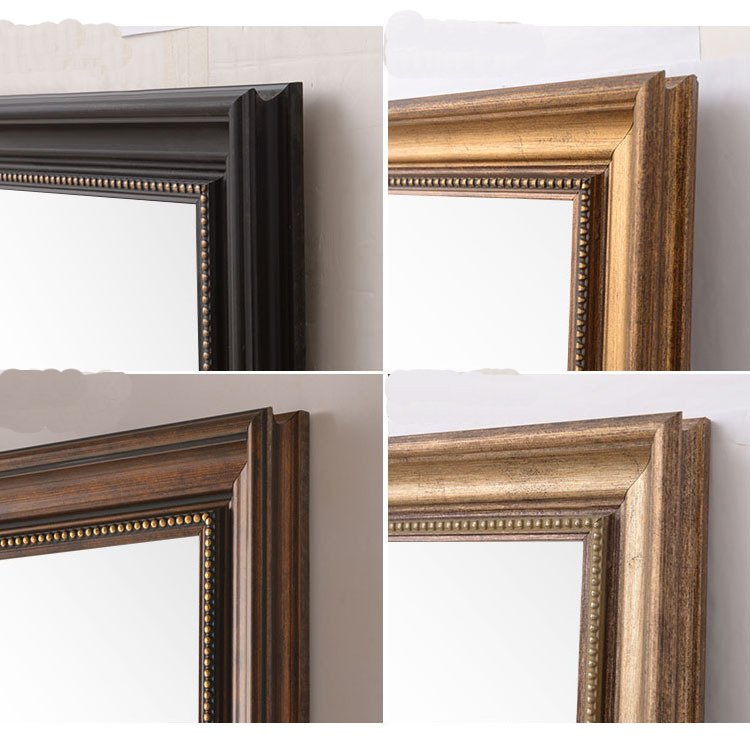 Manufacturer Fashion Wooden Frames Mirror Frame Transparent Moulding Aluminum Alloy Mirror Photo Picture Frame