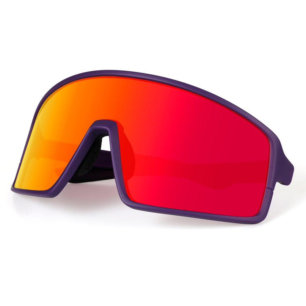 Durable Ultra-Light Frame Sports Sunglasses Fashionable Polarized Sunglasses for Men and Women for Cycling Big Lens
