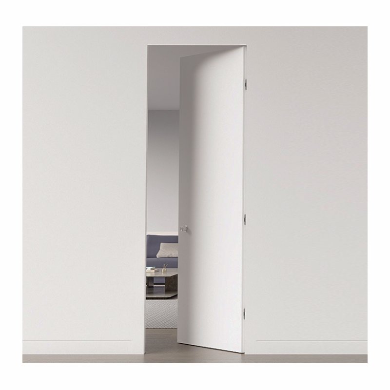 Luxury Frameless Invisible Interior Room Wood Solid Flush Hidden Frame Aluminum Wood Door Hidden Door