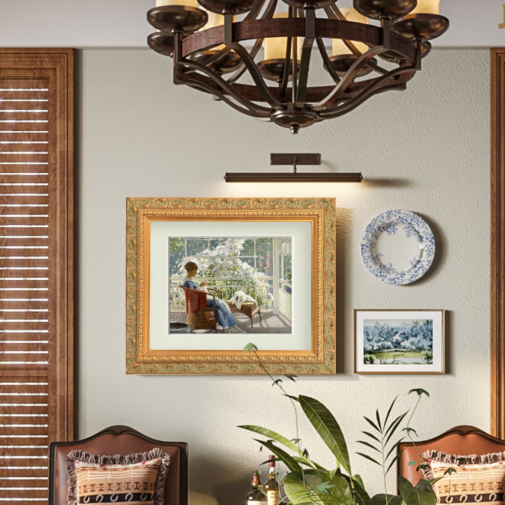Custom Gold Vintage Wood Photo Frame Moulding Ornate Solid Wooden Classical Painting Frame