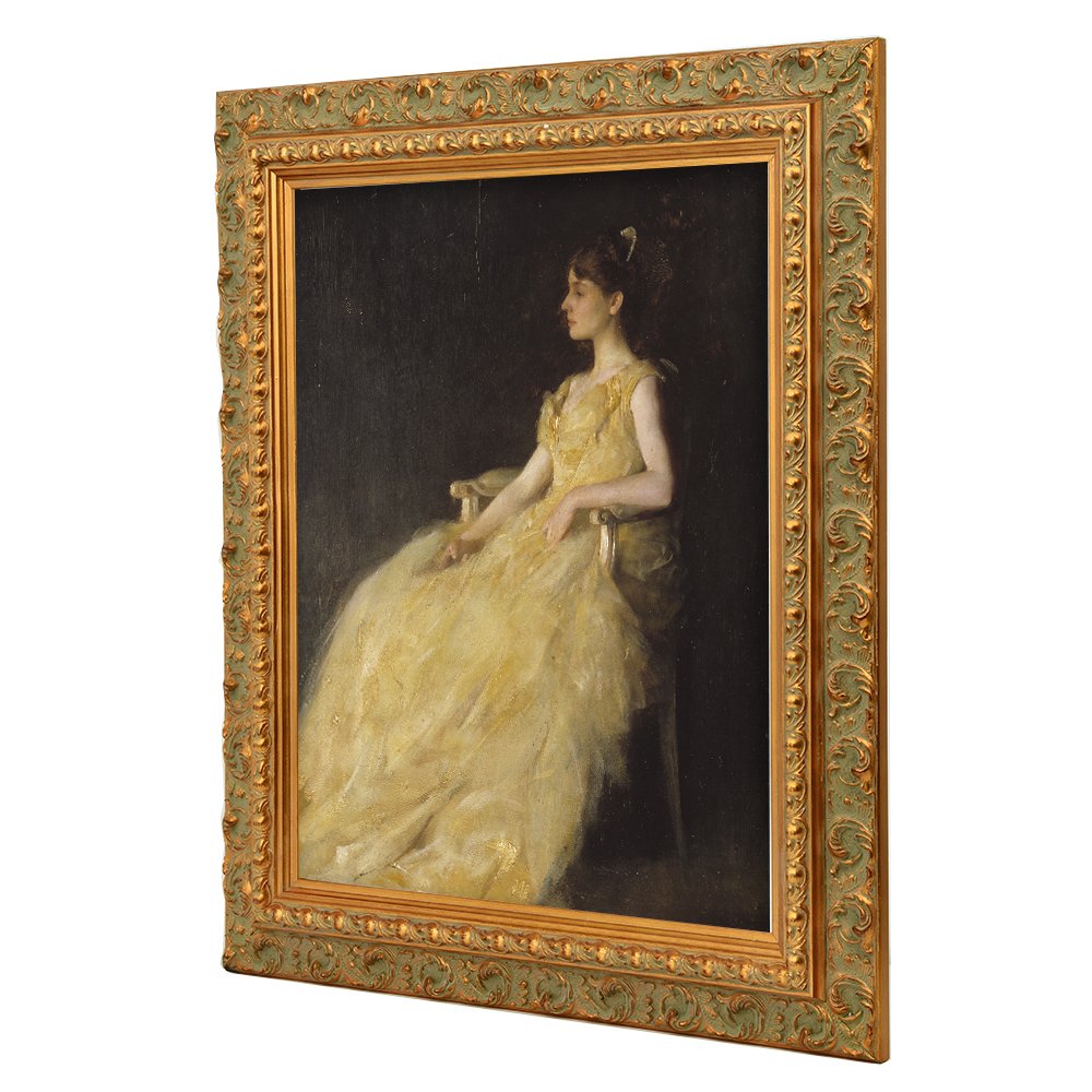 Custom Gold Vintage Wood Photo Frame Moulding Ornate Solid Wooden Classical Painting Frame
