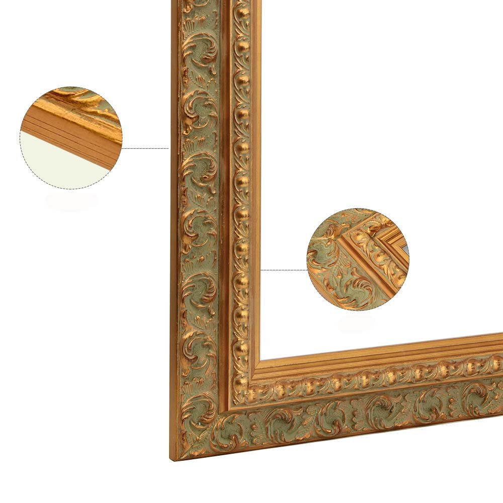 Custom Gold Vintage Wood Photo Frame Moulding Ornate Solid Wooden Classical Painting Frame