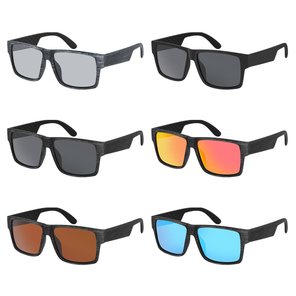 New Design Sun Glasses For Men Outdoor Large Mirror Man Sunglasses Square Men Sport Polarized Sunglasses