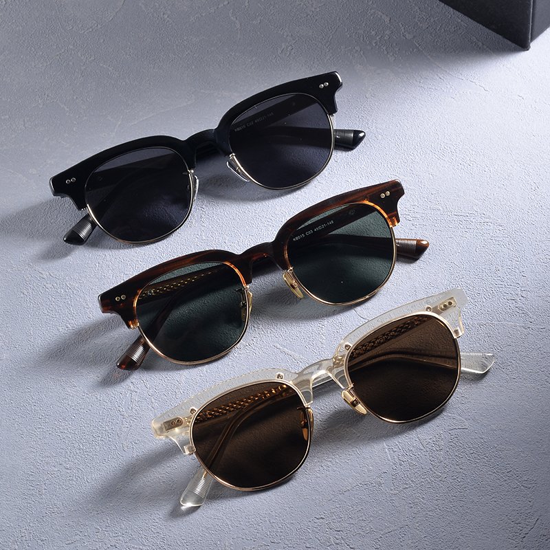 2024 Italian Sunglasses Women's Custom Glasses OEM Retro Mazzucchelli Acetate Cellulose Frame Glasses Sunglasses