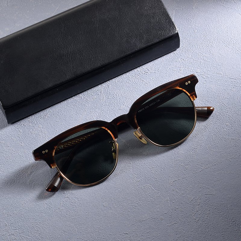 2024 Italian Sunglasses Women's Custom Glasses OEM Retro Mazzucchelli Acetate Cellulose Frame Glasses Sunglasses