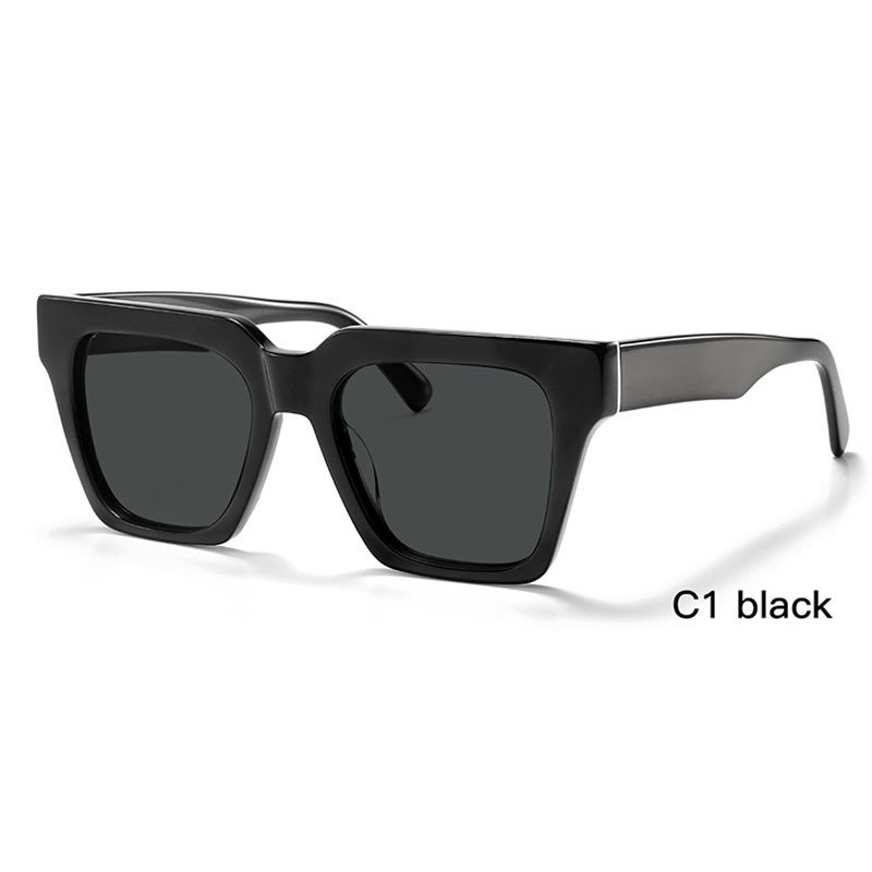 Uv 400 Sunglasses 2024 Fascion Glasses Euro-American Sunglasses Big Square Frame Polarized Sunglasses