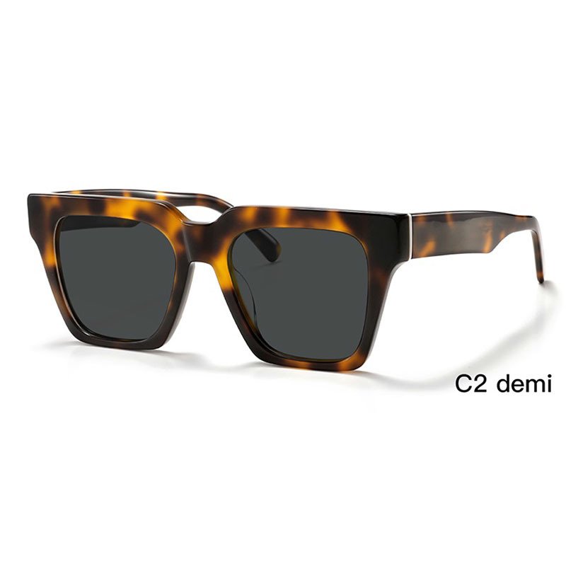 Uv 400 Sunglasses 2024 Fascion Glasses Euro-American Sunglasses Big Square Frame Polarized Sunglasses