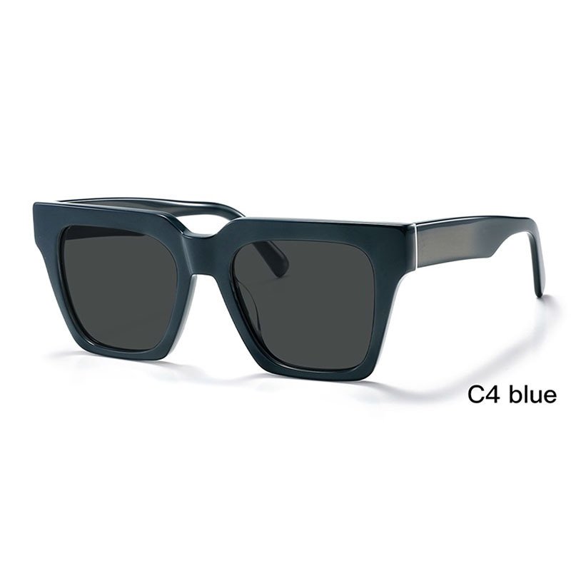 Uv 400 Sunglasses 2024 Fascion Glasses Euro-American Sunglasses Big Square Frame Polarized Sunglasses