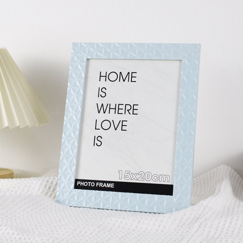 Nordic ins style light luxury blue photo frame A4 A3 wall-mounted picture frame With Glass Plexiglass