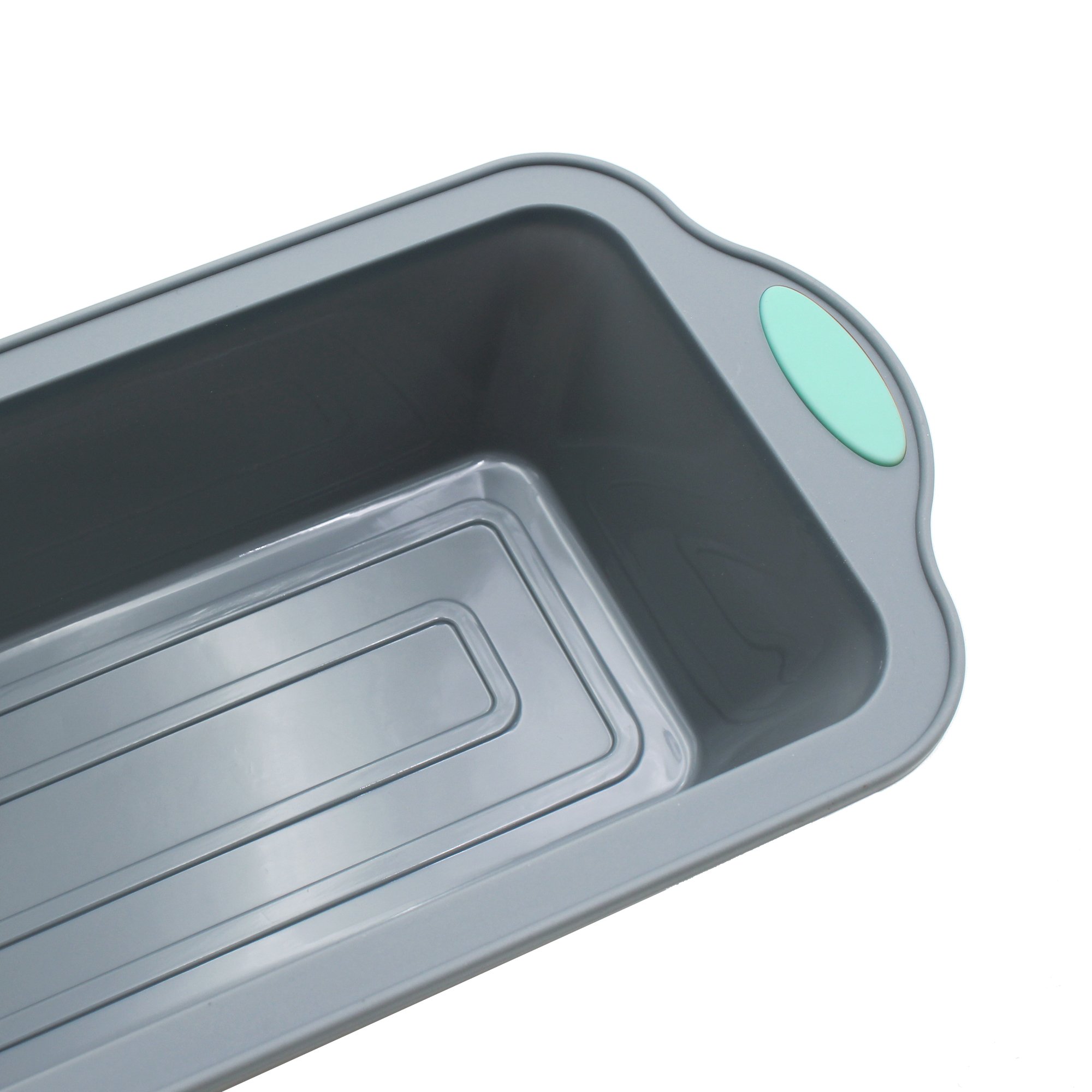 Bicolor Metal Framed Silicone Cake Pan Mold Eco-Friendly Baking Dish for Home Use Includes Basic Cake Tool