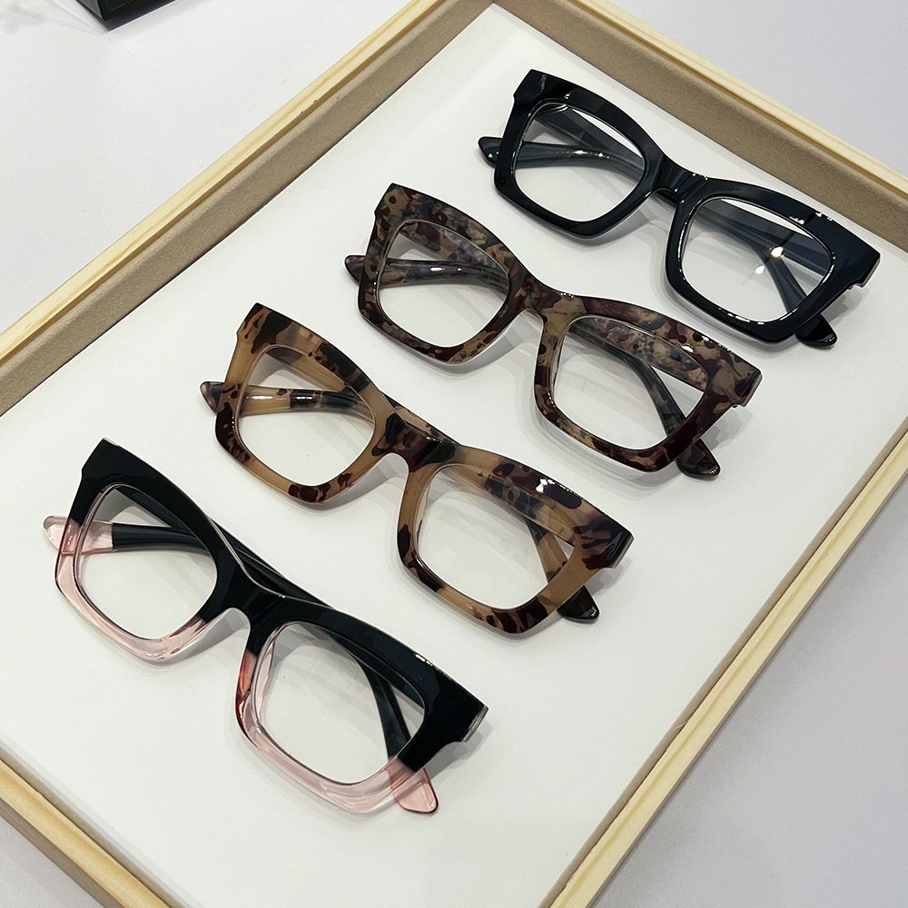Custom Fashion Computer Anti Blue Light Blocking Glasses Small Square Optical Spectacle Eyeglasses Frames Unisex