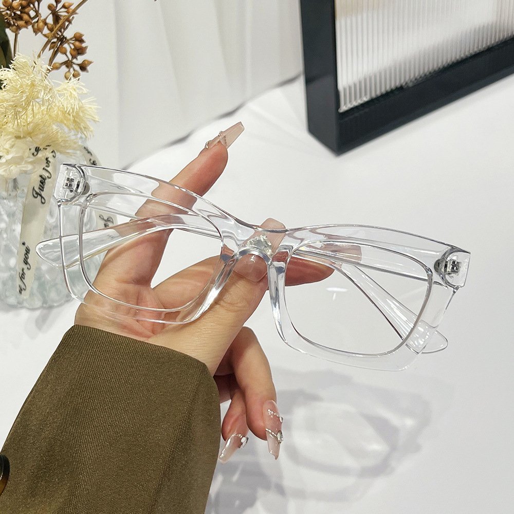 Custom Fashion Computer Anti Blue Light Blocking Glasses Small Square Optical Spectacle Eyeglasses Frames Unisex