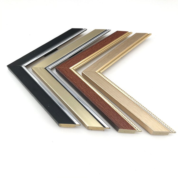 Ornate Decorative Cheap Small Picture Frames Plastic Wholesale PS Moulding Korea for Wall Art Carton Box Environment Friendly