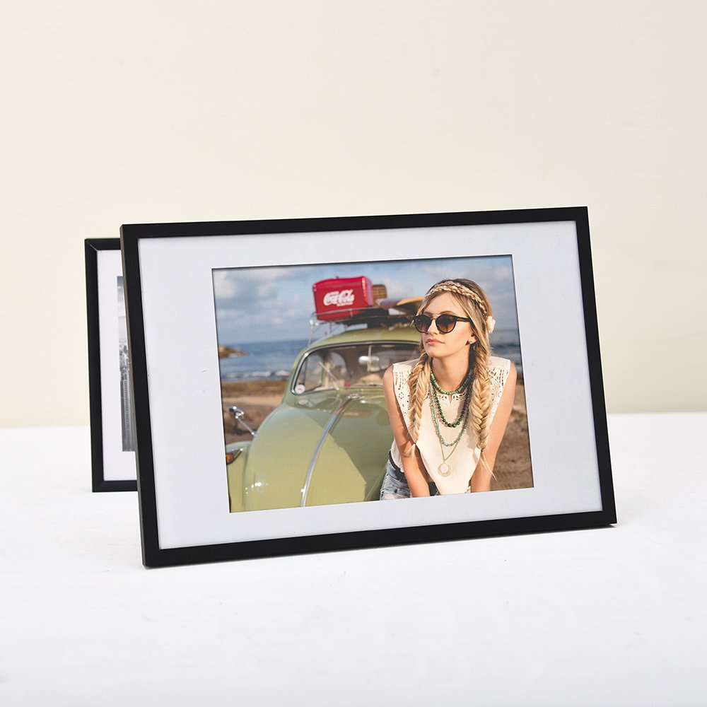 Wholesale Fashion Display Customize Brushed Metal Aluminum Wall Hanging Frame for Photo Picture