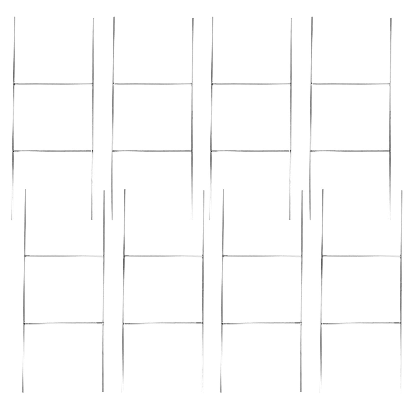 Heavy Duty Metal H-Stakes H Frame Wire Stakes, 17.4'' x 7'' Yard Sign Stake for 4mm Corrugated Signs