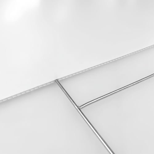 Heavy Duty Metal H-Stakes H Frame Wire Stakes, 17.4'' x 7'' Yard Sign Stake for 4mm Corrugated Signs